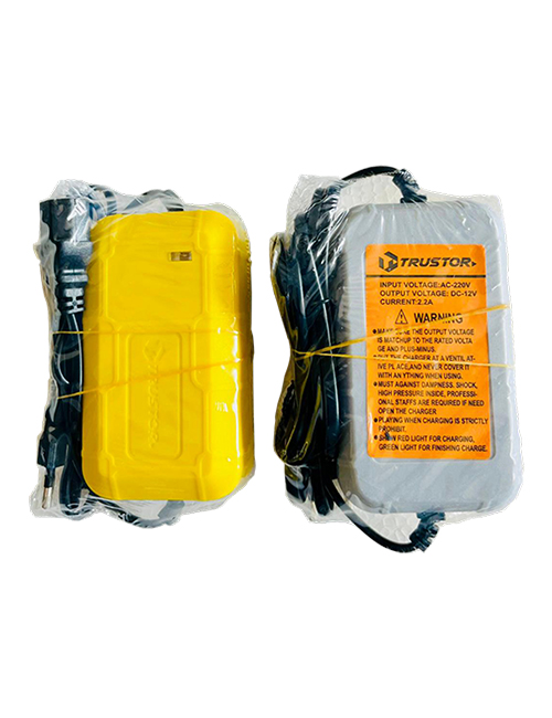 Trustor 2.2 Amp with 2 Mtr Wire Heavy Charger (Yellow)