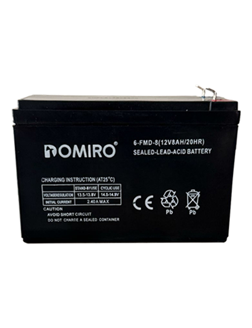 12 V 8 Ah Domiro Battery thumbnail 2